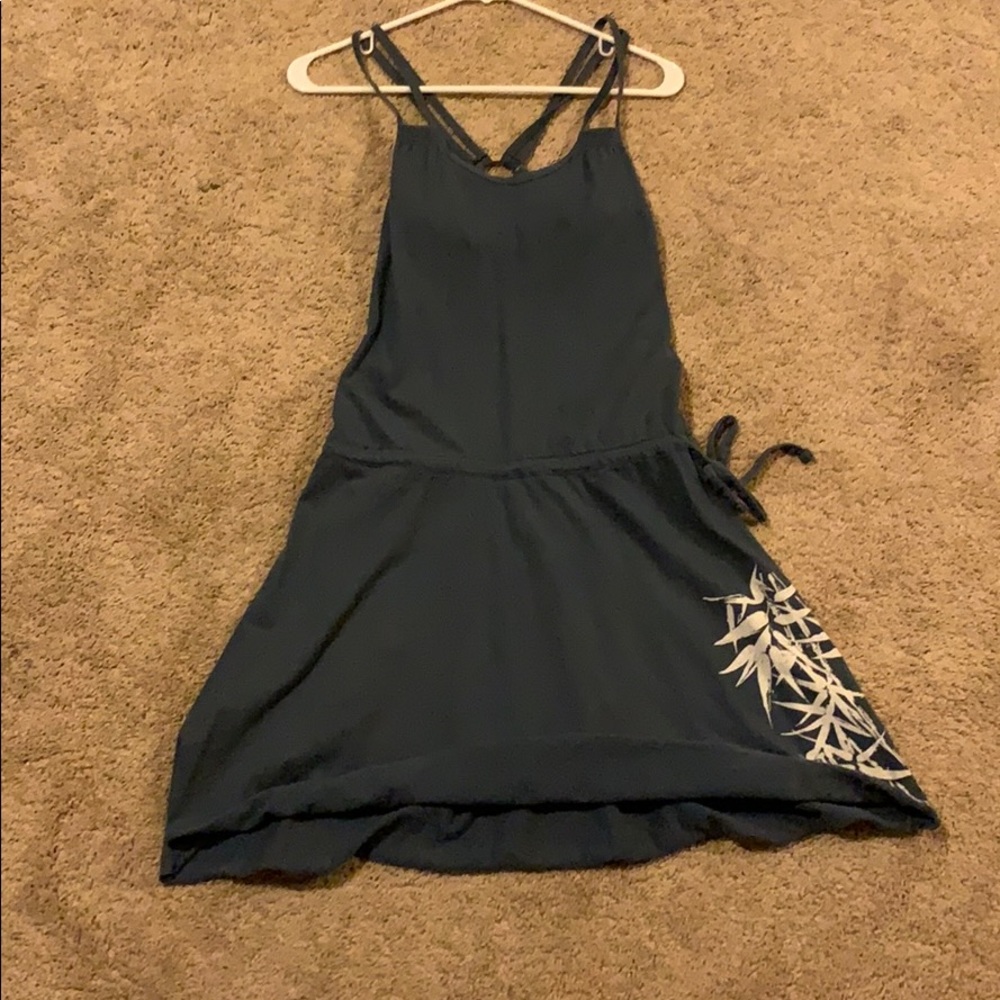 Blue cotton dress